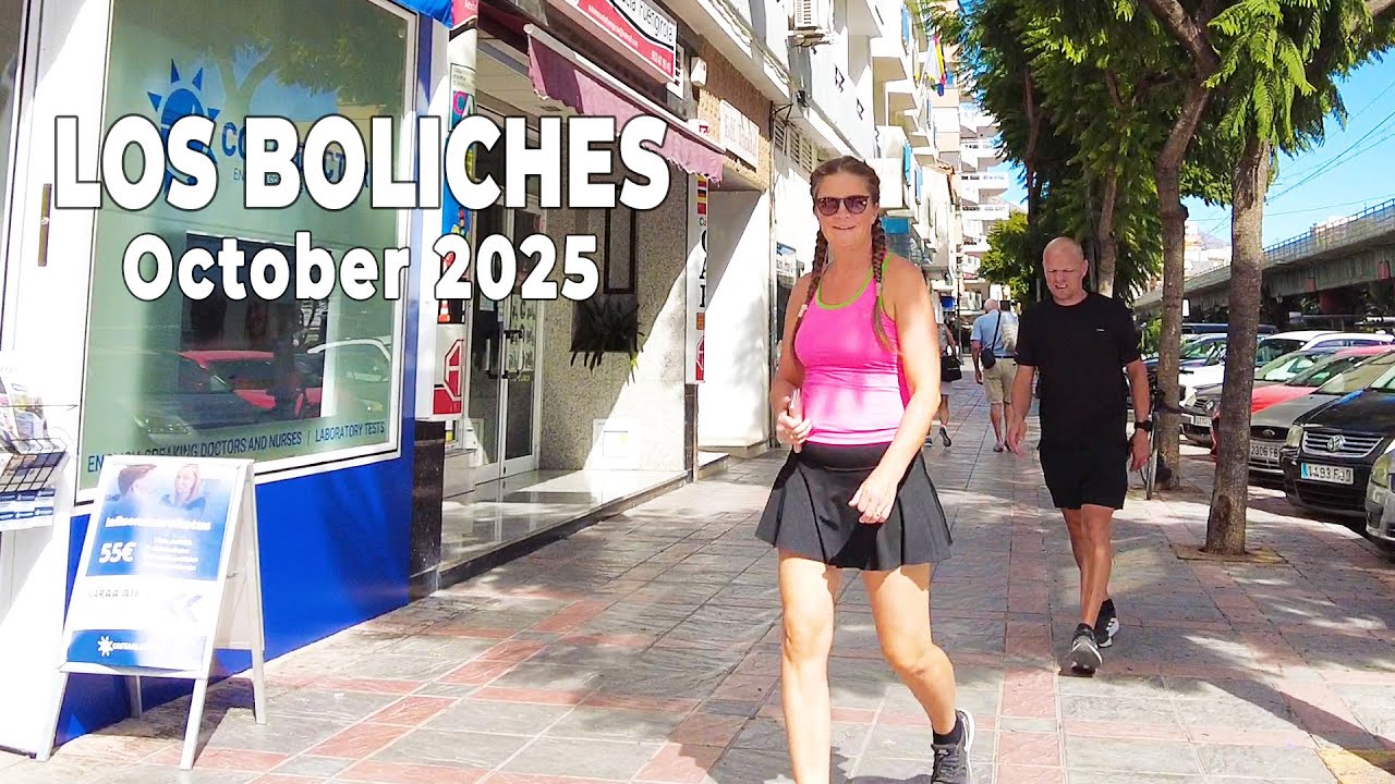 Los Boliches Fuengirola Walking Tour Malaga Costa del Sol Spain October 2025 [4K]