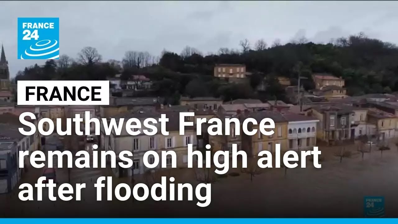 Southwest France remains on high alert as Garonne floods towns • FRANCE 24 English