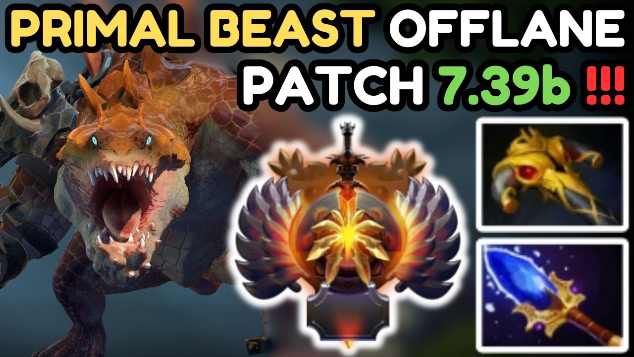 🔥 NEW PATCH 7.39b - IMMORTAL PRIMAL BEAST Offlane 🔥 Primal Perspective - Dota 2 Offlane
