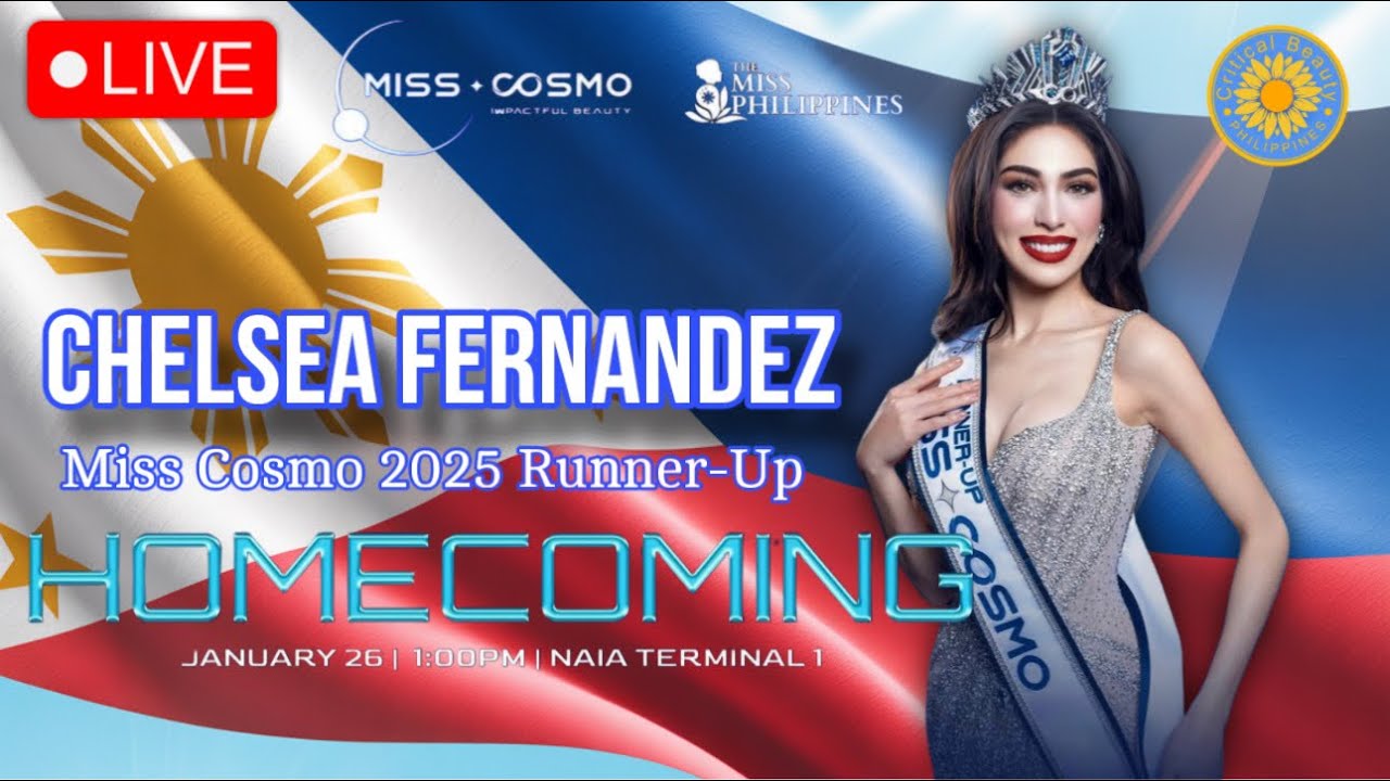 LIVE | Miss Cosmo 2025 Runner-up CHELSEA FERNANDEZ Homecoming