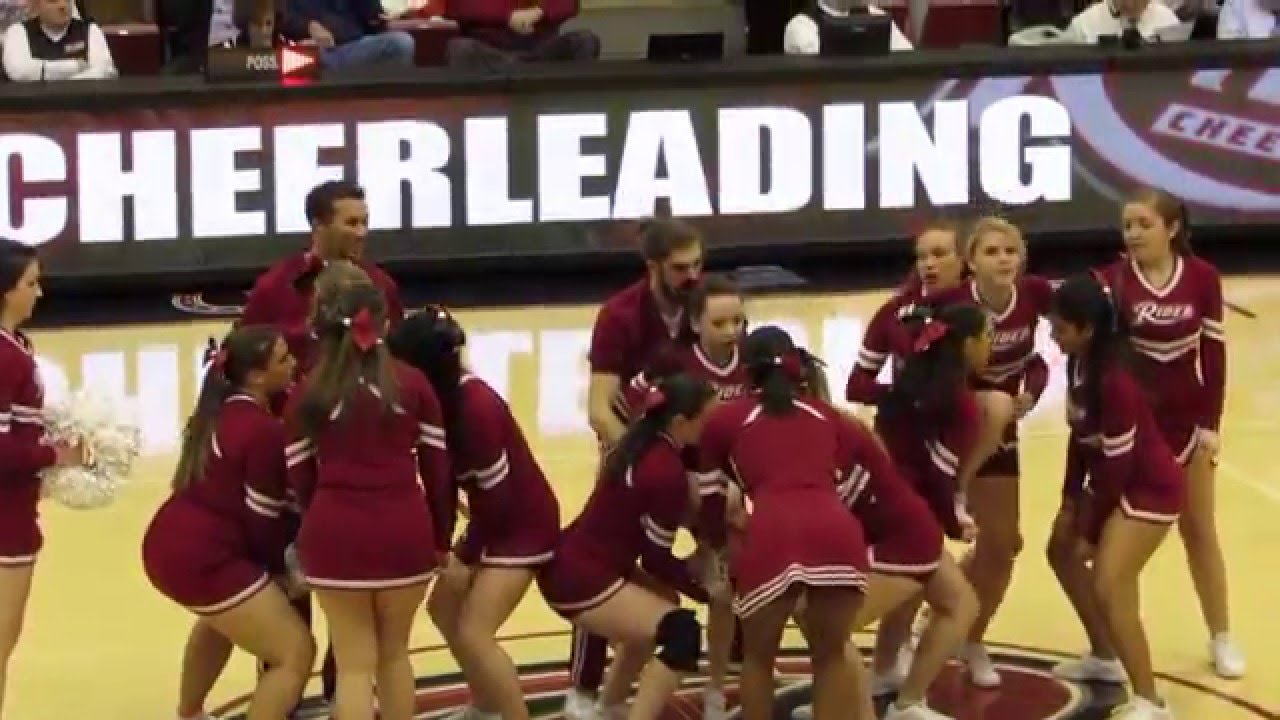 Rider Broncs Cheerleaders Perform vs Fairfield - Men's Basketball - January 09, 2016
