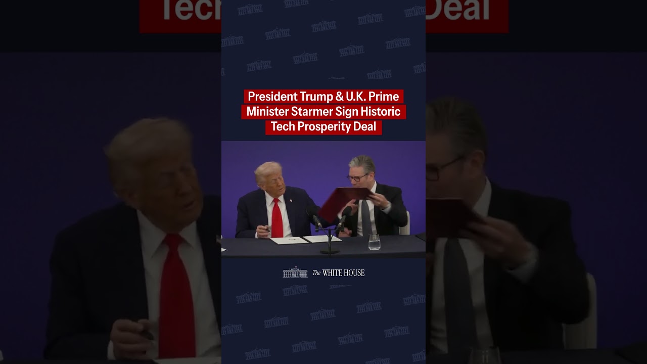 President Trump and U.K. Prime Minister SIGNED A HISTORIC Technology Prosperity Deal