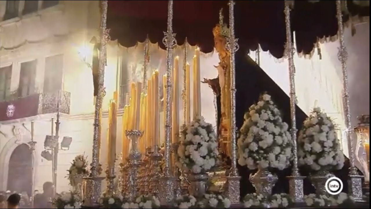 Paso de palio de María Santísima del Rosario del Mar (Jueves Santo, Almería, 2022)