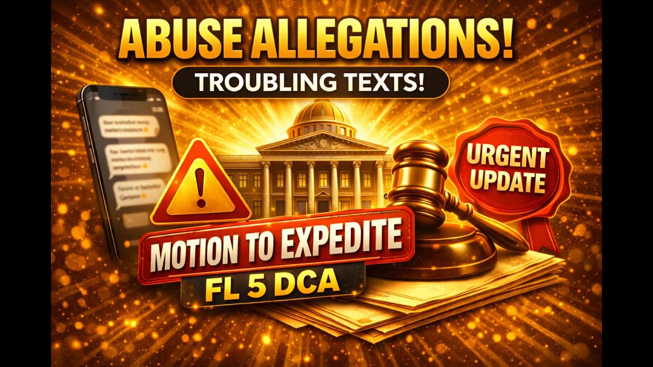 1-29-2026 FB Live Regarding My Florida District Five Court of Appeals Motion to Expedite in 3 Cases!
