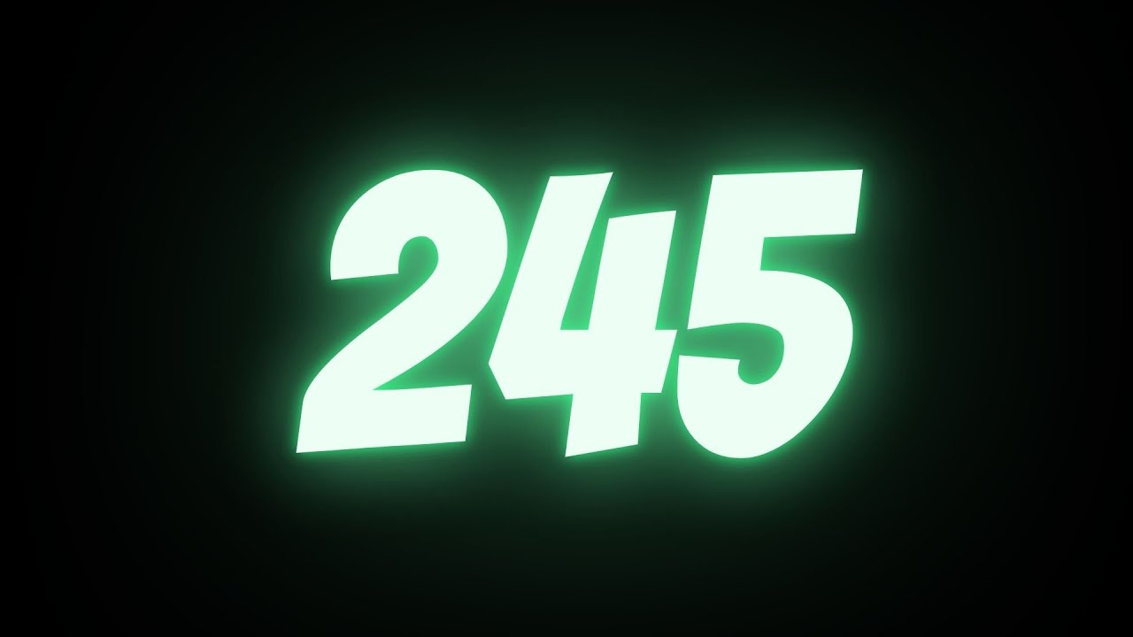 [4m 05s] 245 Seconds Timer with Sound Every Second | 245s Countdown Alarm Loud Noise When Ends 1080p
