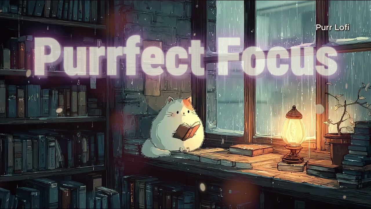 Purr Lofi: Study, Relax, Work - Calm Lofi Music with Cats 🐱🎧