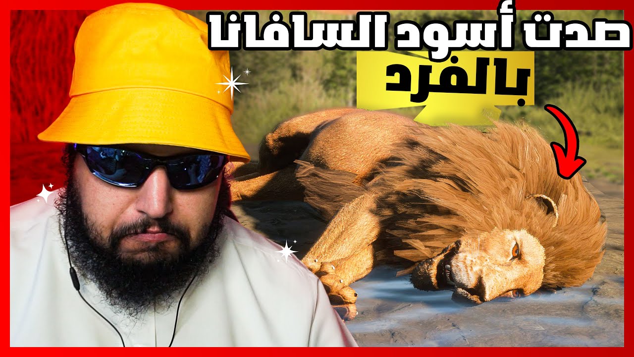 صياد فقد عقله وقرر يصيد أسد بمسدس