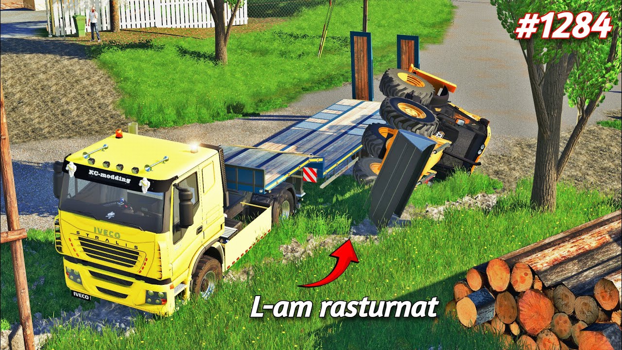 Roleplay pe Dumesti///AM RĂSTURNAT UN BULDO[1284]-Farming Simulator 19