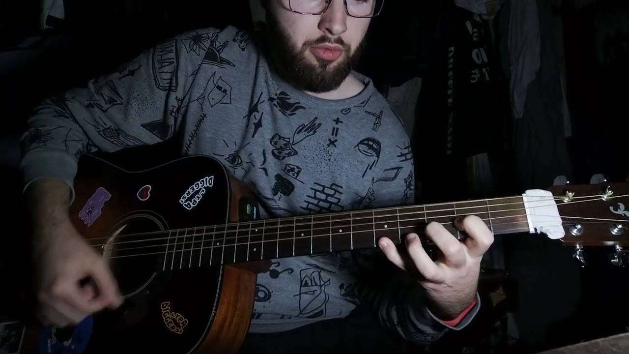 Урок Nocturnal Depression - Nostalgia На Гитаре акустической How to play? Как играть?