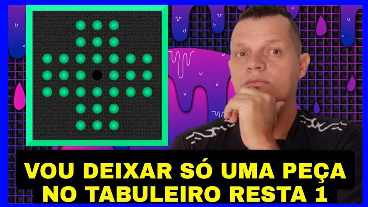 COMO DEIXAR S&Oacute; UMA PE&Ccedil;A NO RESTA 1 #resta1 #jogos #tabuleiro