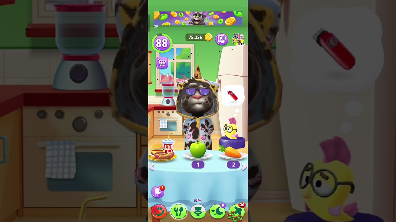 Talking tom cat cartoon 😹😹
