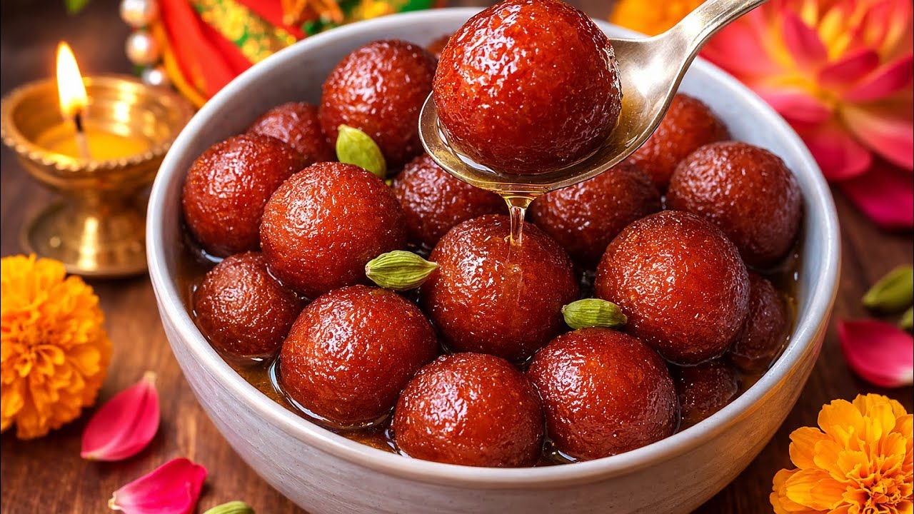 गुढीपाडवा स्पेशल मऊ रसाळ गुलाब जामून | Soft Juicy Gulab Jamun Recipe | Easy Sweet Recipe