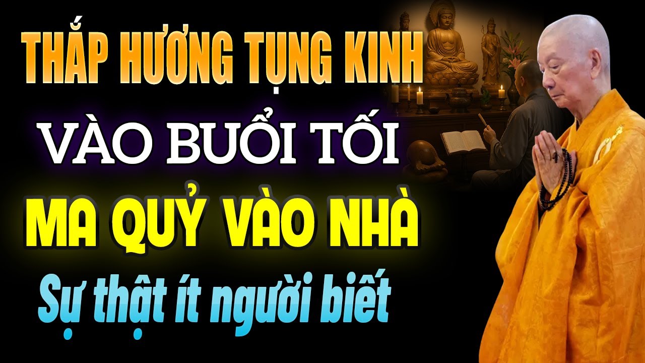 THẮP HƯƠNG TỤNG KINH Vào Buổi Tối MA QUỶ Vào Nhà, Sự Thật Rất Ít Người Biết | HT. Thích Trí Quảng