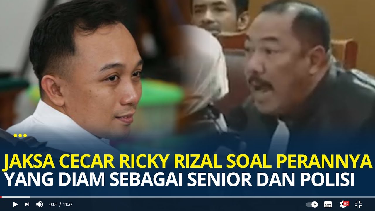 Jaksa Cecar Ricky Rizal Soal Perannya Sebagai Ajudan Senior dan Polisi di Kasus Brigadir J