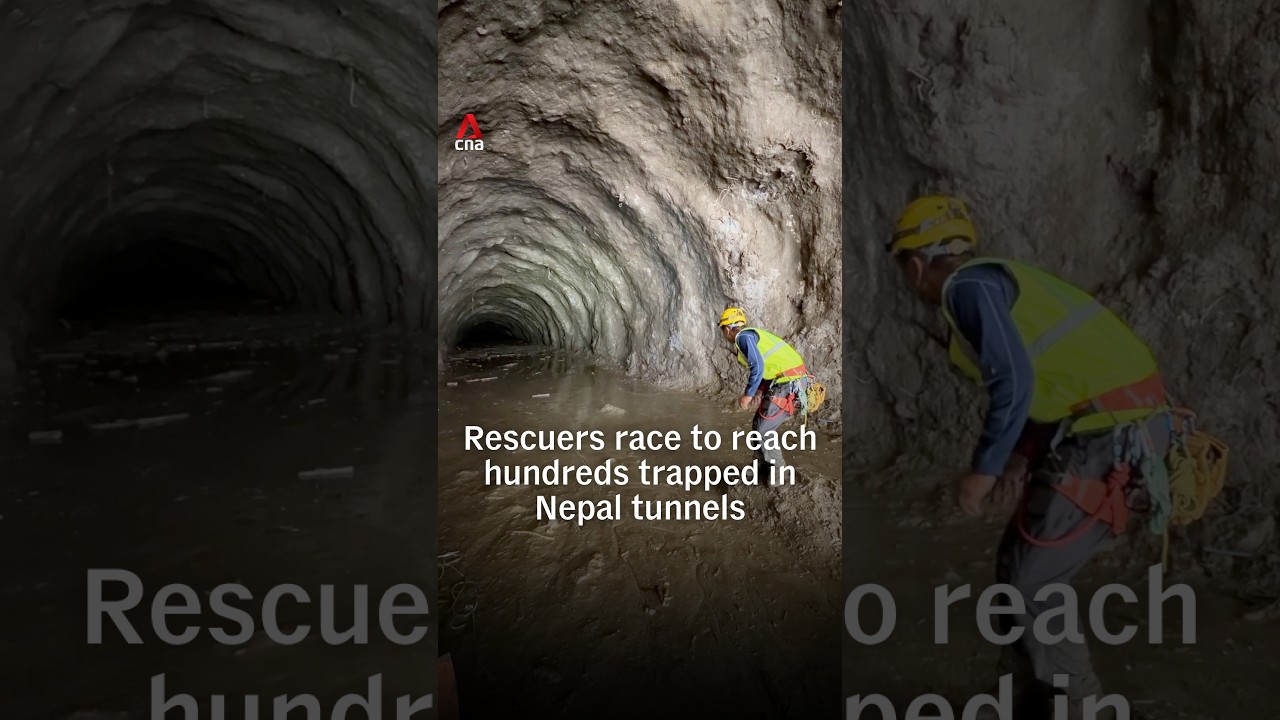 Rescuers race to reach hundreds trapped in Nepal tunnels