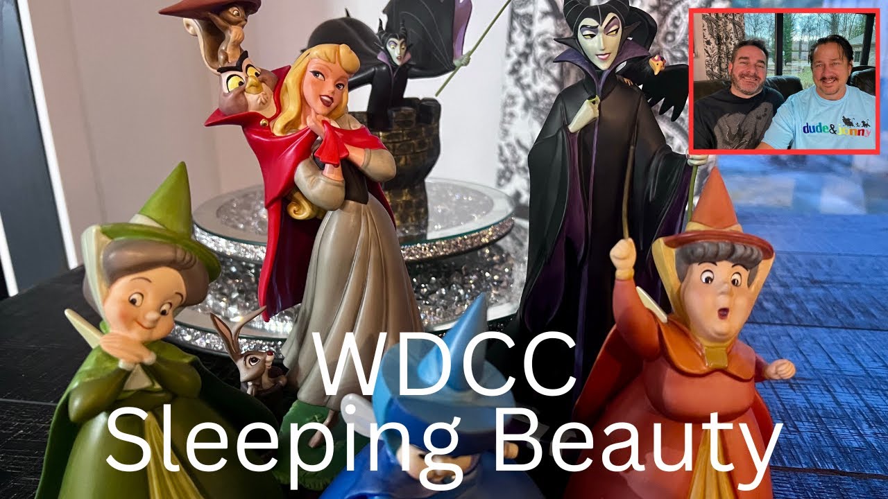 Sleeping Beauty Walt Disney Classic Collection WDCC Aurora Maleficent and Fairies Fauna Flora and Me