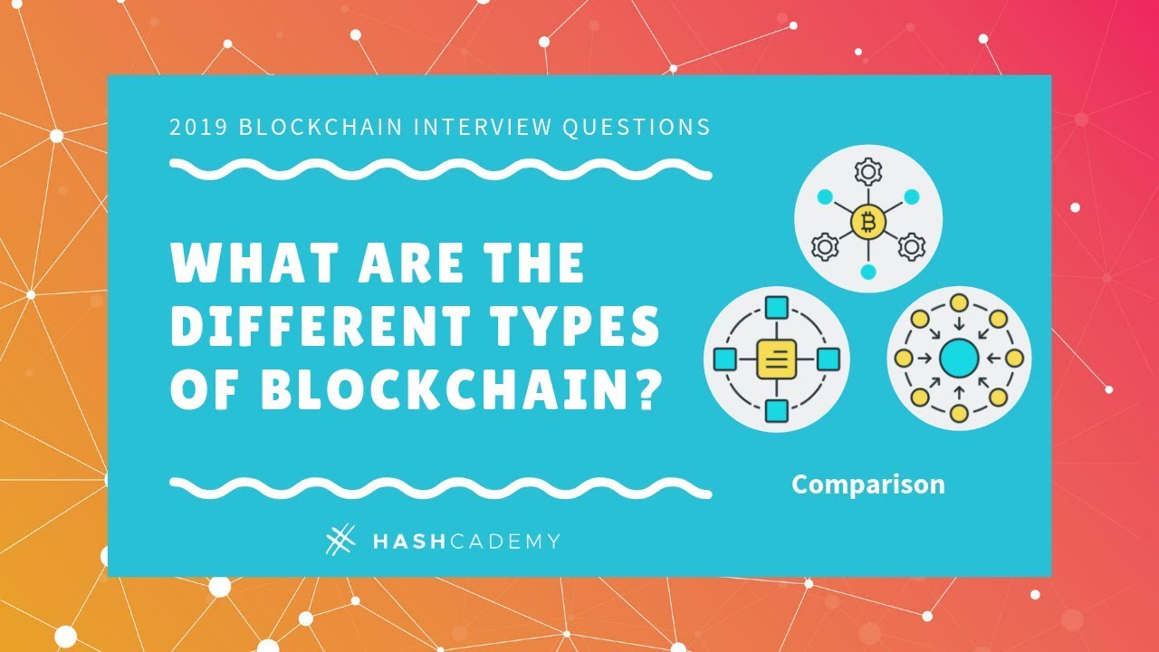 What are the different types of blockchain? (Comparison)