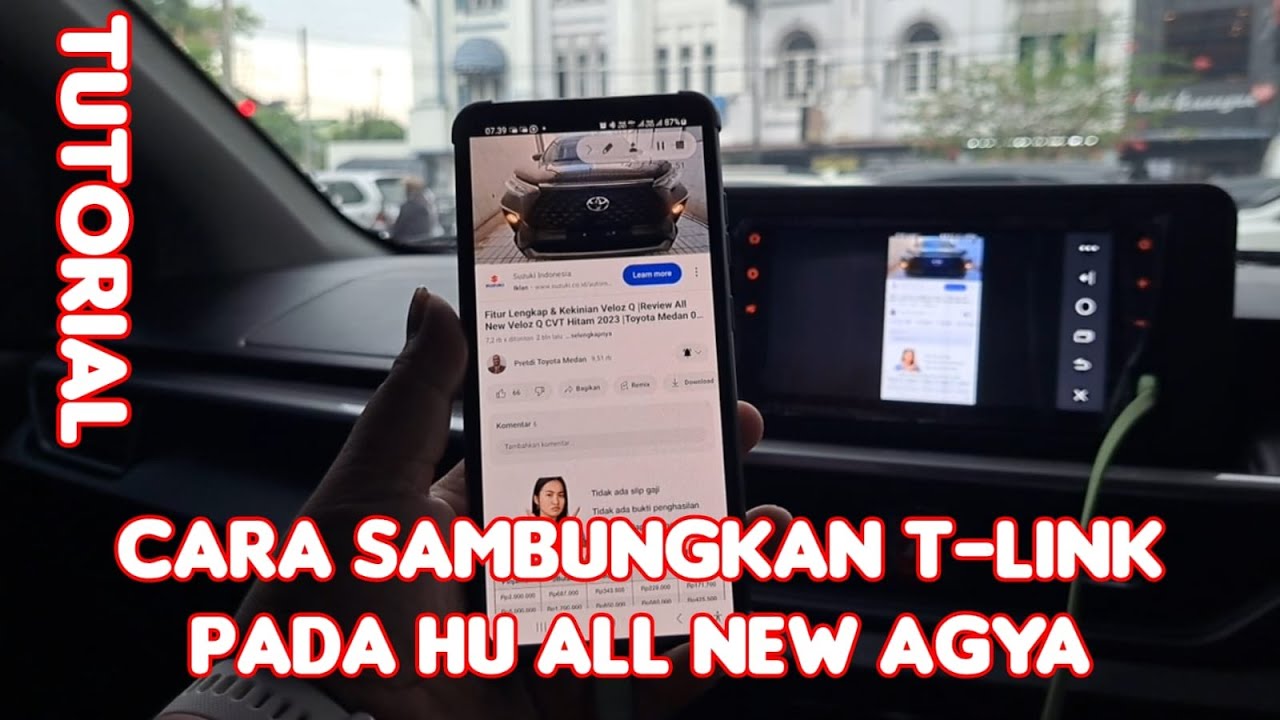 Tutorial Cara Pakai Pencerminan T-Link Pada HU All New Agya Tahun 2023 |Toyota Medan 085362072000