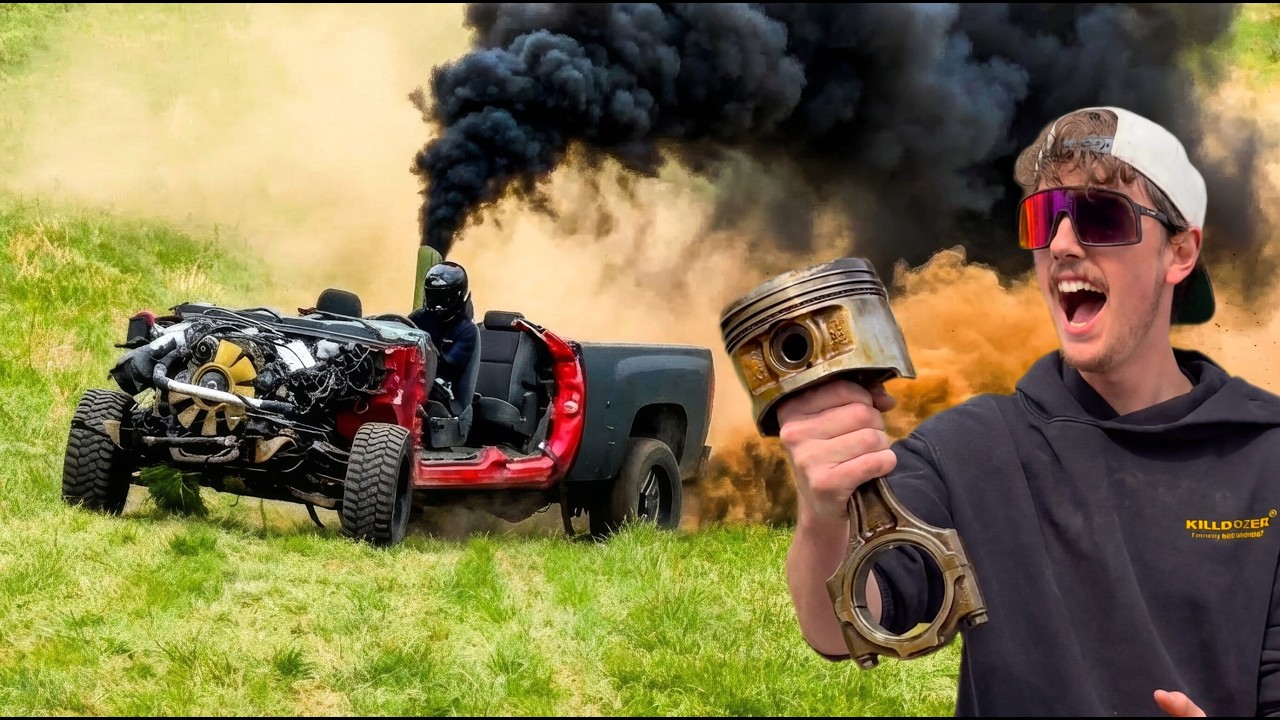 Карт Duramax мощностью 1600 л.с. (двигатель сразу же выходит из строя)