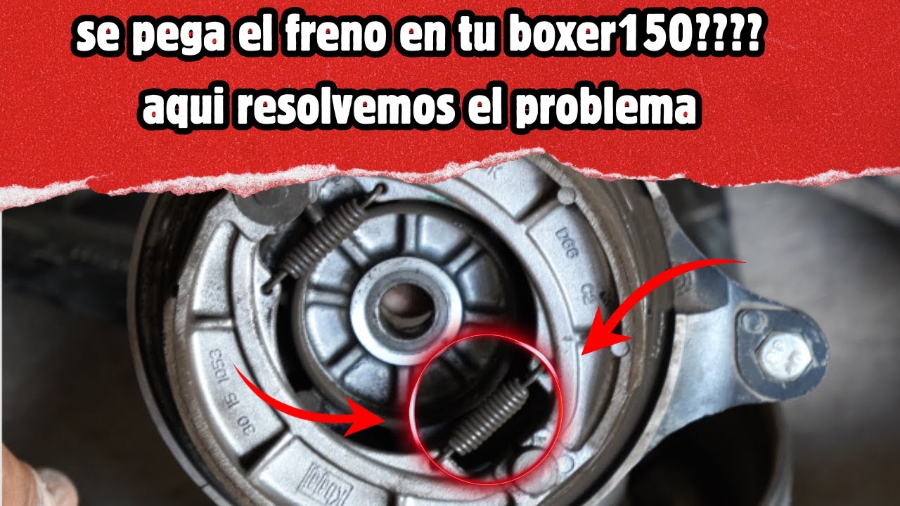 ¡SOLUCIÓN DEFINITIVA! Freno Pegado Bajaj Boxer 150 (Modelos Nuevos) - Arreglar Balata Fija