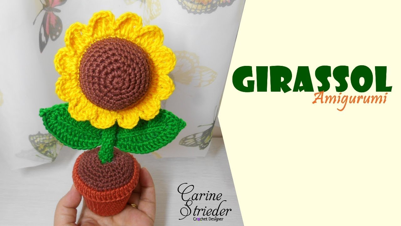 Girassol Amigurumi por Carine Strieder