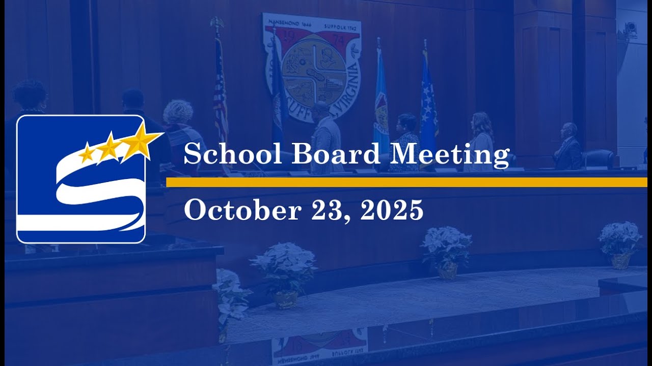 October 23, 2025 - School Board Meeting