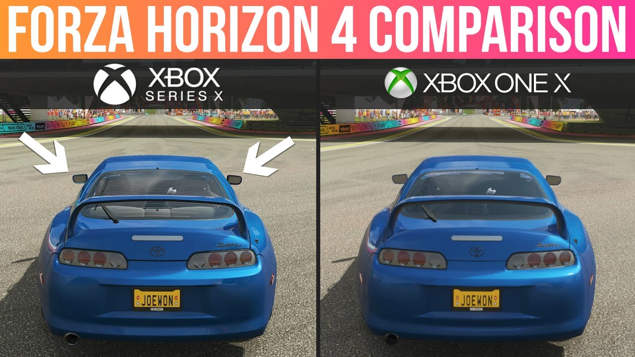 Forza Horizon 4 - Xbox Series X vs Xbox One X - AMAZING DIFFERENCE!!!!