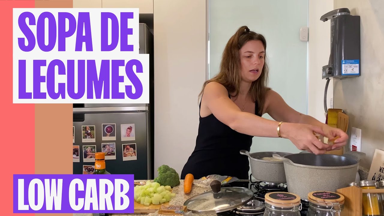SOPA DE LEGUMES LOW CARB E PROTEICA PARA JANTAR