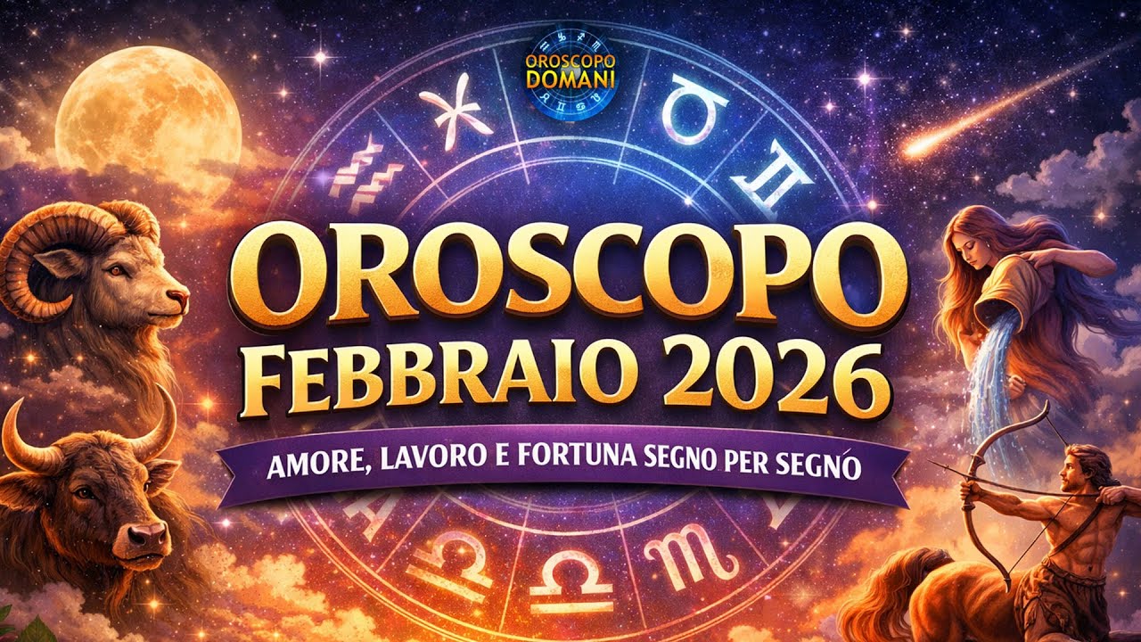 OROSCOPO FEBBRAIO 2026 SEGNO PER SEGNO: AMORE LAVORO E FORTUNA PER UN MESE DI SVOLTE