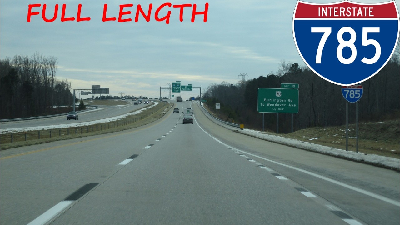 Greensboro Urban Loop (Interstate 785) southbound