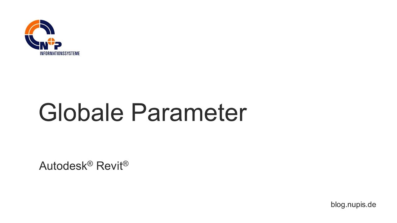 Nutzung von Globalen Parametern in Autodesk Revit