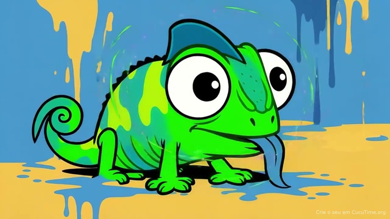 O Camaleão e o Esconderijo das Cores