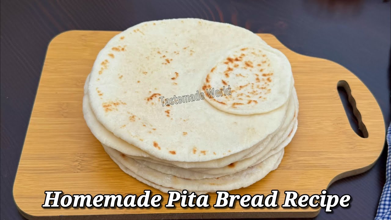 Homemade Pita Bread 🫓 Recipe | Pita Bread | Shawarma Bread Recipe | Naan Recipe 