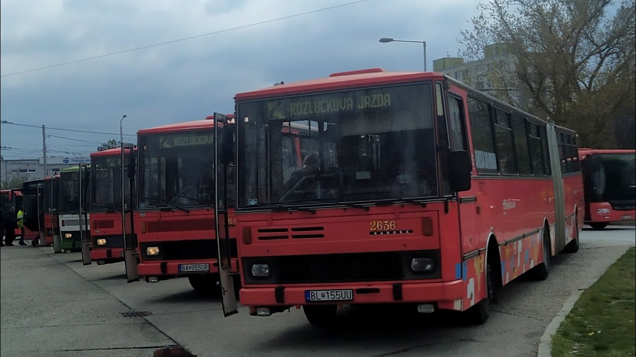 Rozlúčka s autobusmi Karosa radu 700 (2.4. 2022) v Bratislave