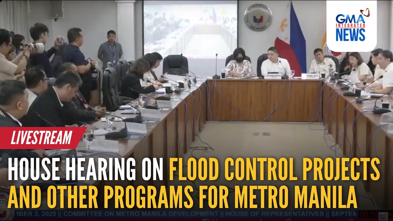 House hearing on flood control projects and other programs for Metro Manila | GMA Integrated News