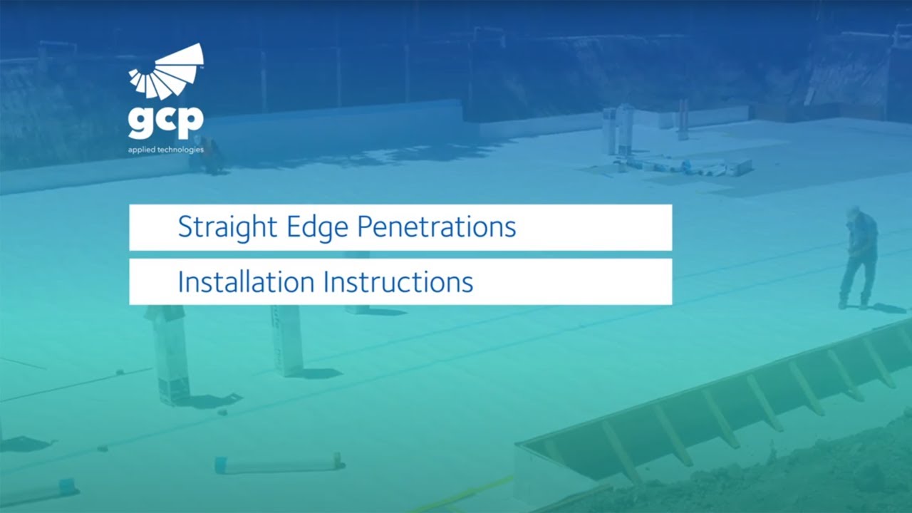 How to install PREPRUFE® Plus waterproofing on straight edge penetrations