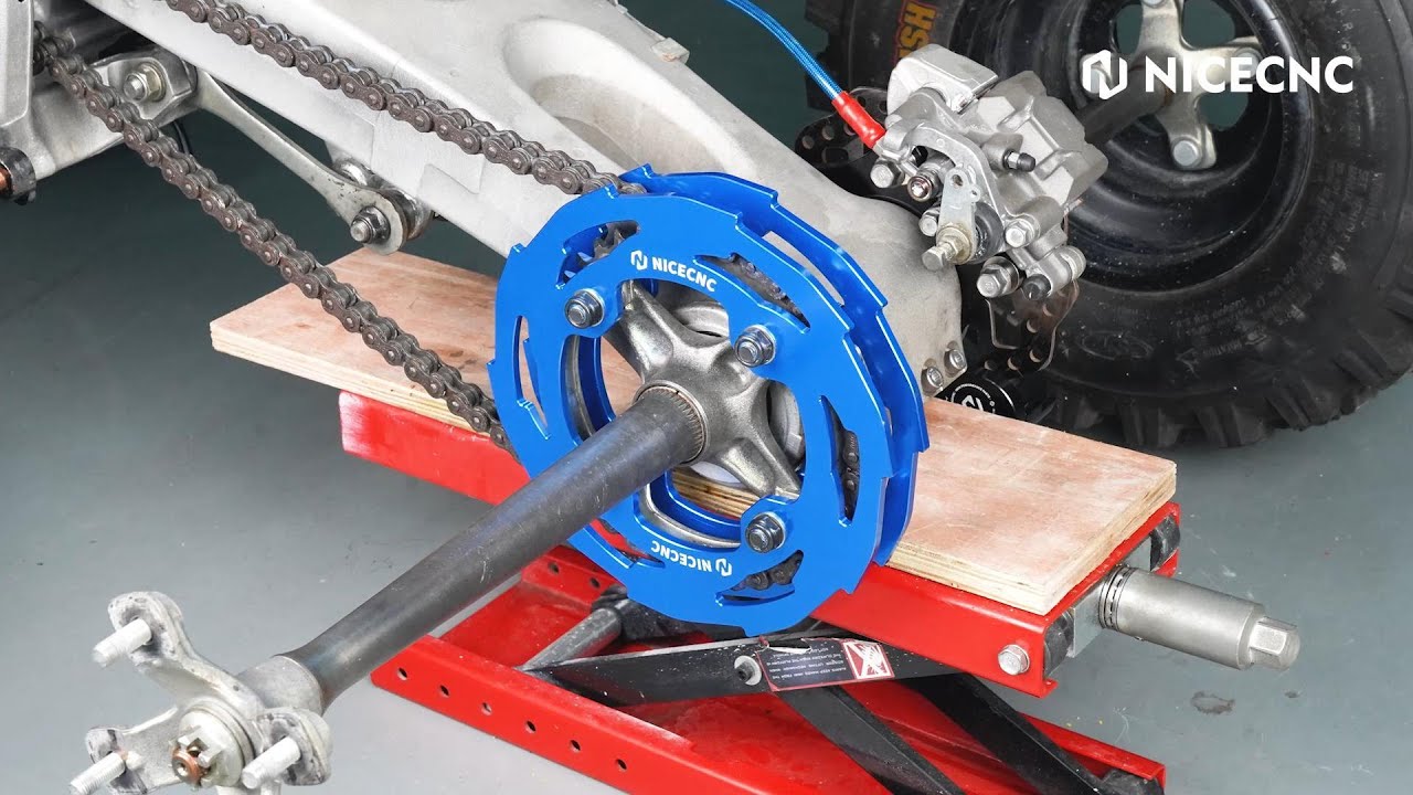How to Install ATV Pair Rear Sprocket Guards Chain Covers For Yamaha YFZ450R