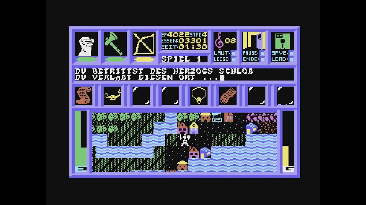 Let’s Play - Das schwarze Schloss (C64) #02 Schnitzeljagd der Artefakte