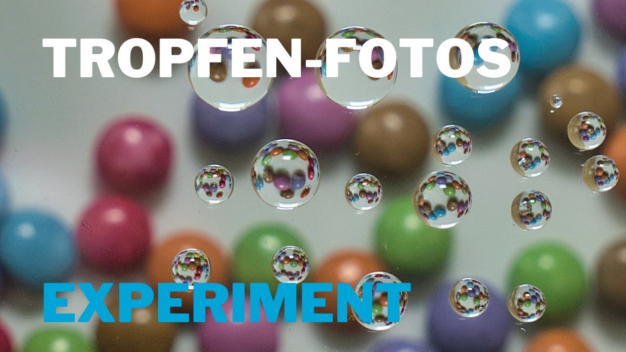 Fotografieren durch Wassertropfen – Experiment zum Nachmachen