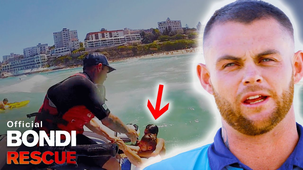 Drowning Swimmer Pulls Rescuer Under Water