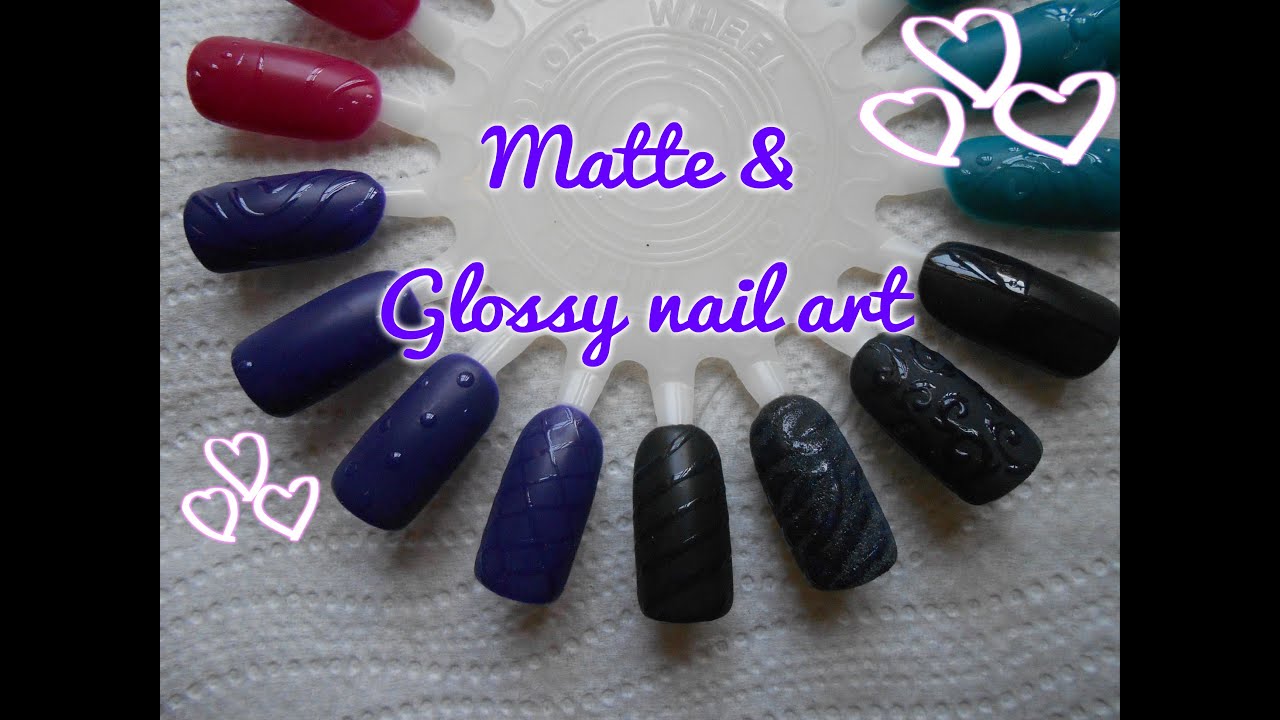 Nail art tutorial MATTE & GLOSSY - Nail art lucide su unghie opache - PRIMA PARTE