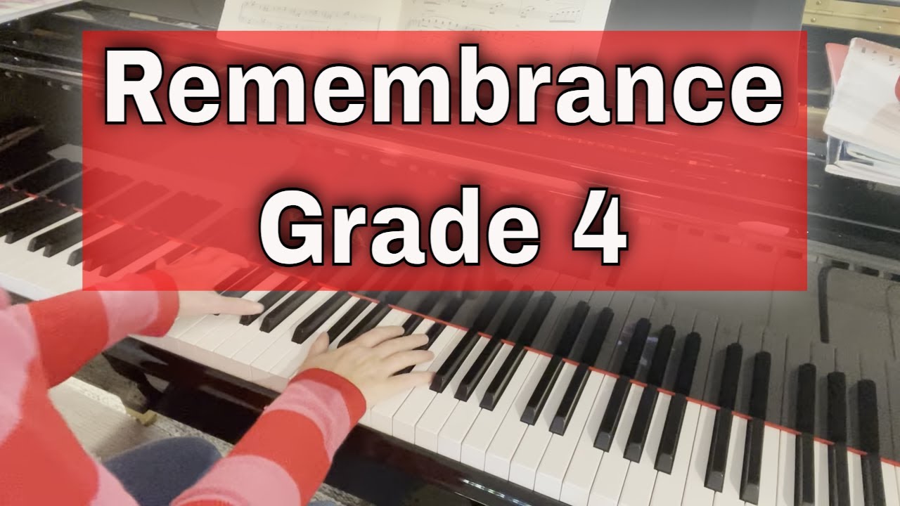 Remembrance by Maria Mifsud  |  Trinity piano grade 4 2021 - 2023 TCL