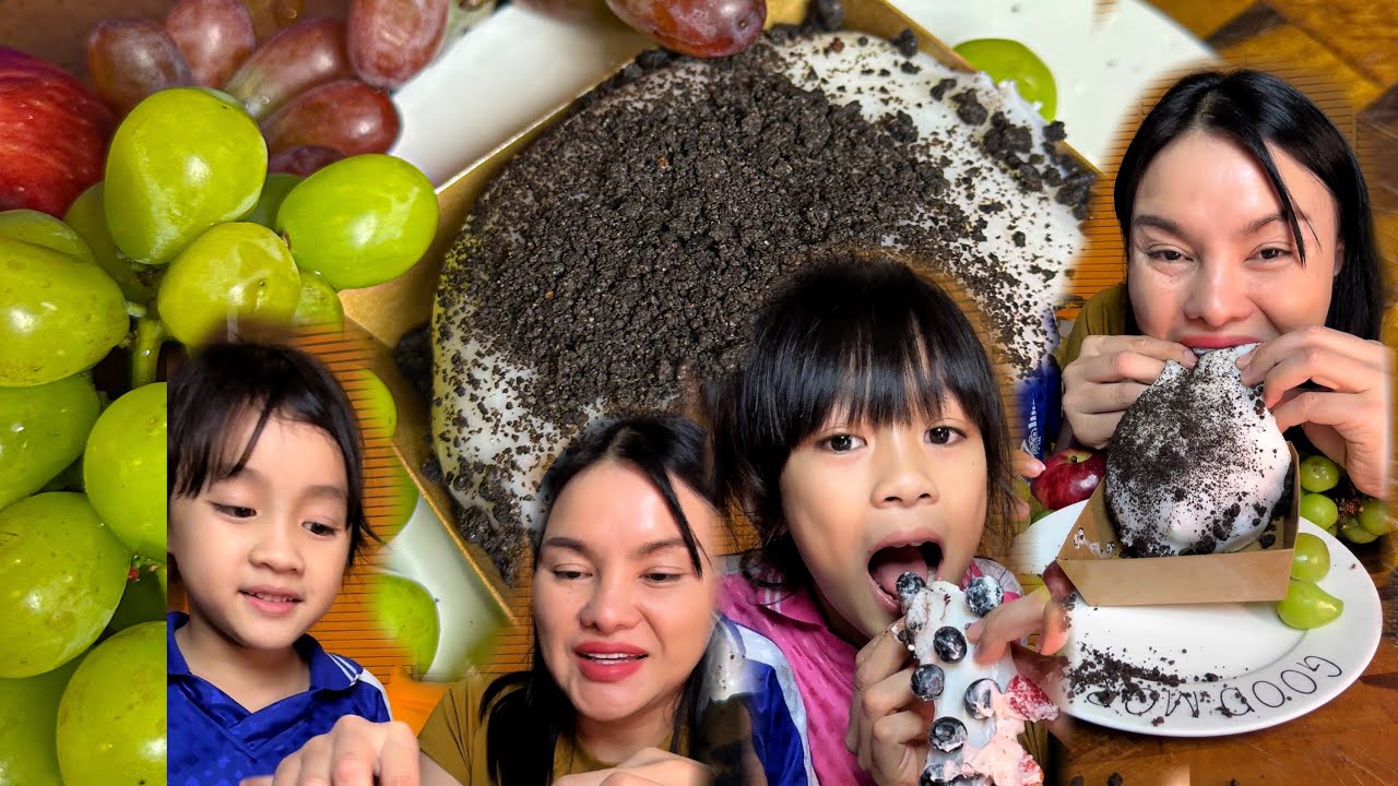  พาลูกๆกินโมจิชีสผลไม้ |ตั้มมี่Channel