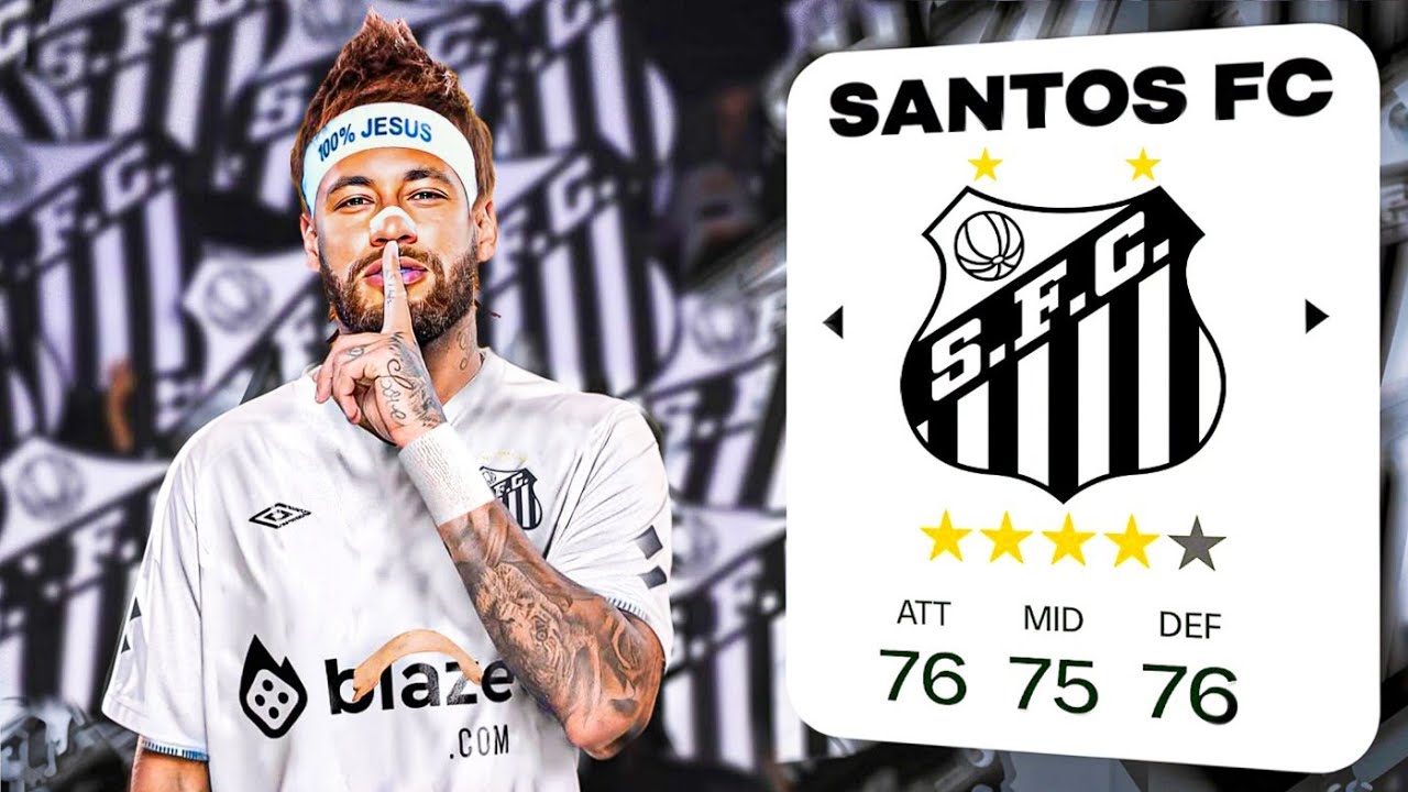 إعادة بناء سانتوس البرازيلي مع نيمار 🔥 ..!!