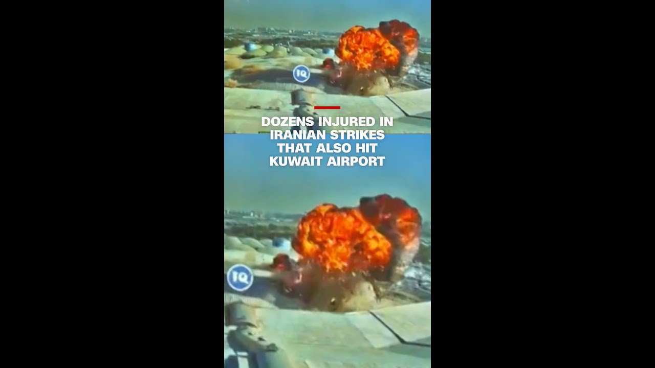 Dozens injured in Iranian strikes that also hit Kuwait airport