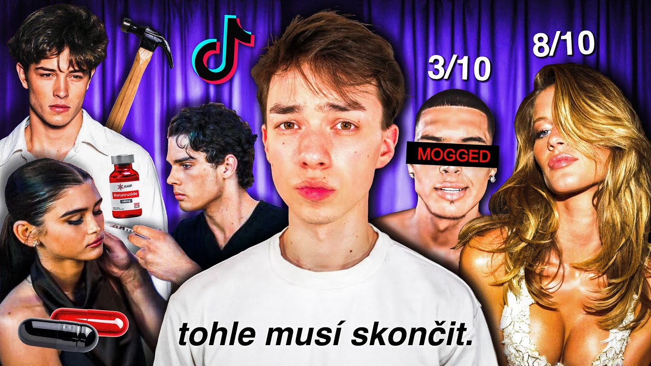 LOOKSMAXXING: Deep Dive. (bizarní techniky, blackpill vs. redpill, peptidy, Clav a mewing)