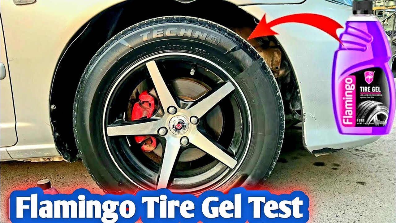 Flamingo Tire Gel Uses In Urdu |How To Use Flamingo Tire Gel | Flamingo tire gel test |@PakWheels