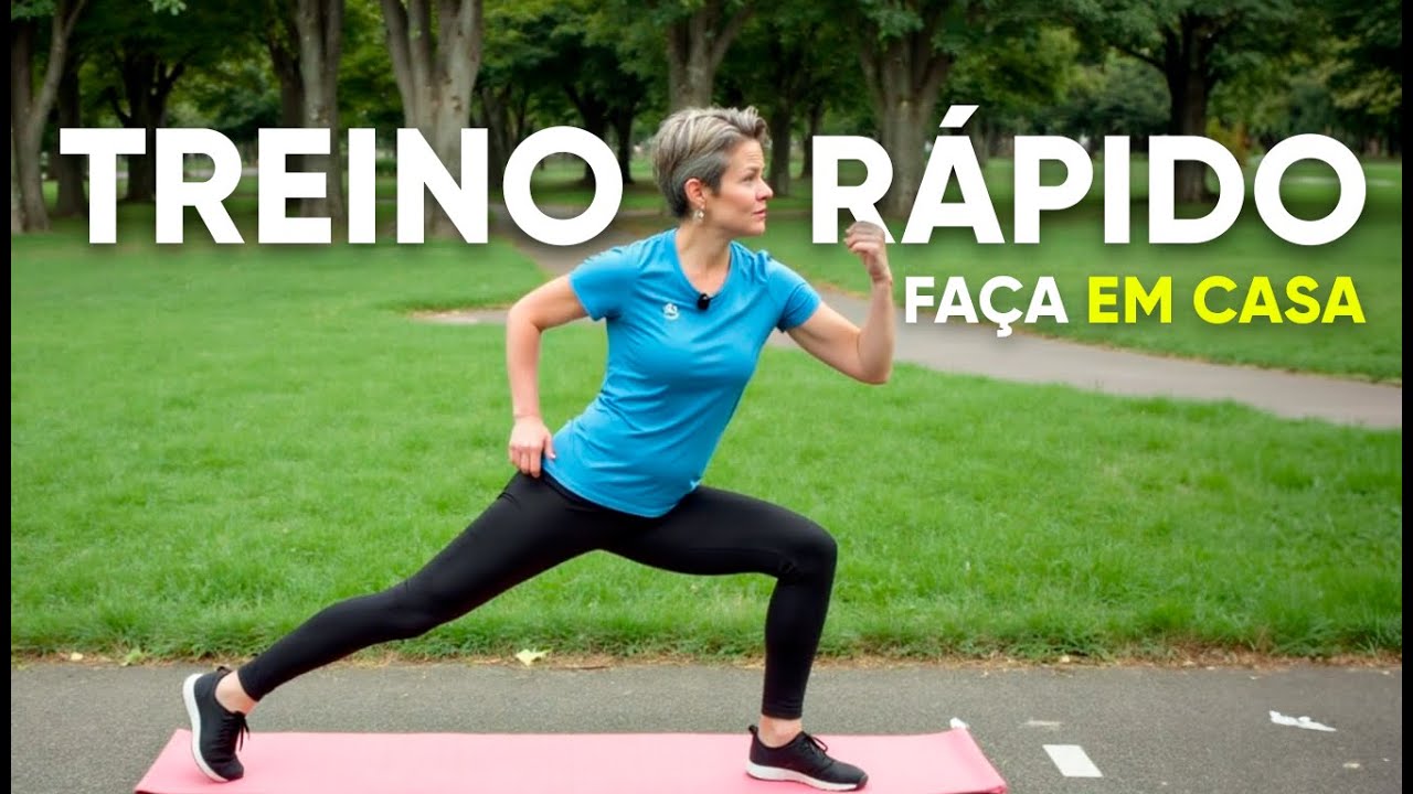 Treino rápido para emagrecer em casa - Sem equipamentos - 10 minutos