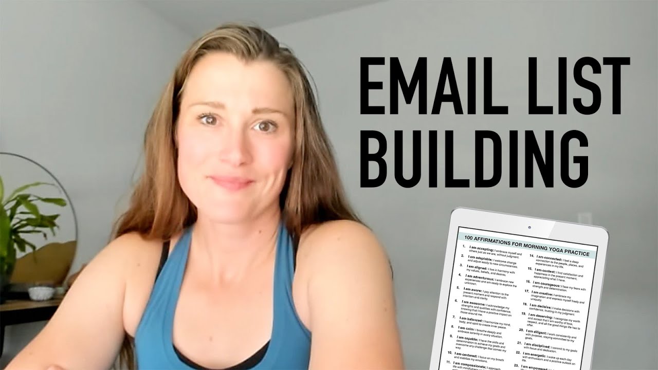 How I build my email list with simple freebie lead magnets