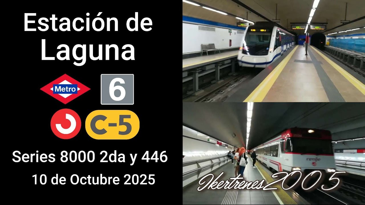 Metro de Madrid L6 y Renfe Cercanías C5 | Estación de Laguna 